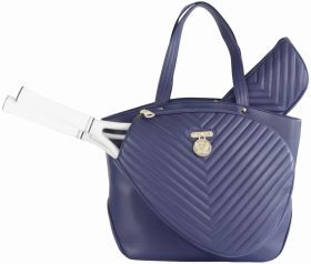 Court Couture Cassanova Quilted Chevron Tennis & Pickleball Bag (Azure)