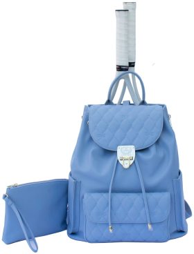 Court Couture Hampton Embroidery Tennis & Pickleball Backpack (French Blue)