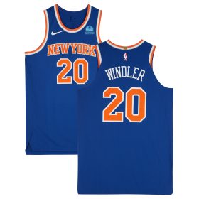 Dylan Windler New York Knicks Game-Used #20 Blue Jersey vs. New Orleans Pelicans on October 28, 2023