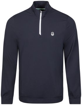 Extracurricular TechSoft Avery Mock Neck Quarter Zip Men's Golf Pullover - Blue, Size: Medium