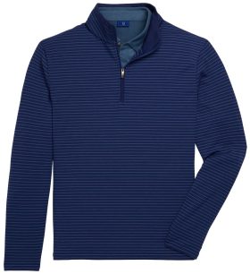 FootJoy French Terry 1/4 Zip Men's Golf Pullover - Indigo/Storm - Blue, Size: Small