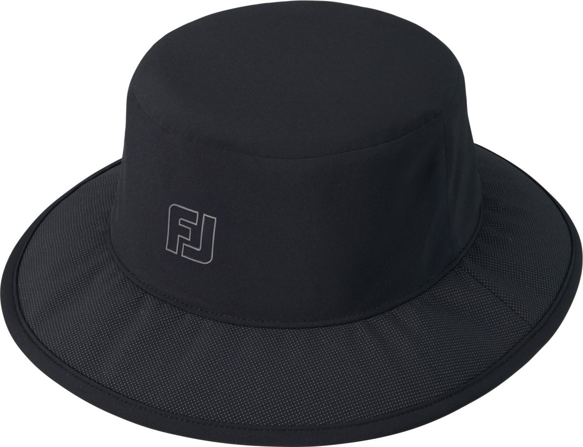 FootJoy HydroSeries Men's Golf Bucket Rain Hat - Black, Size: Large/X-Large