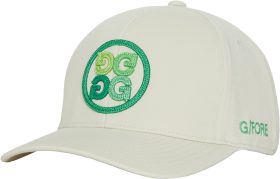 G/FORE Circle Gs Stretch Twill Snapback Men's Golf Hat 2024 - Khaki