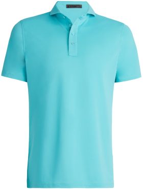 G/FORE Rib Gusset Tech Pique Men's Golf Polo - Blue, Size: Large