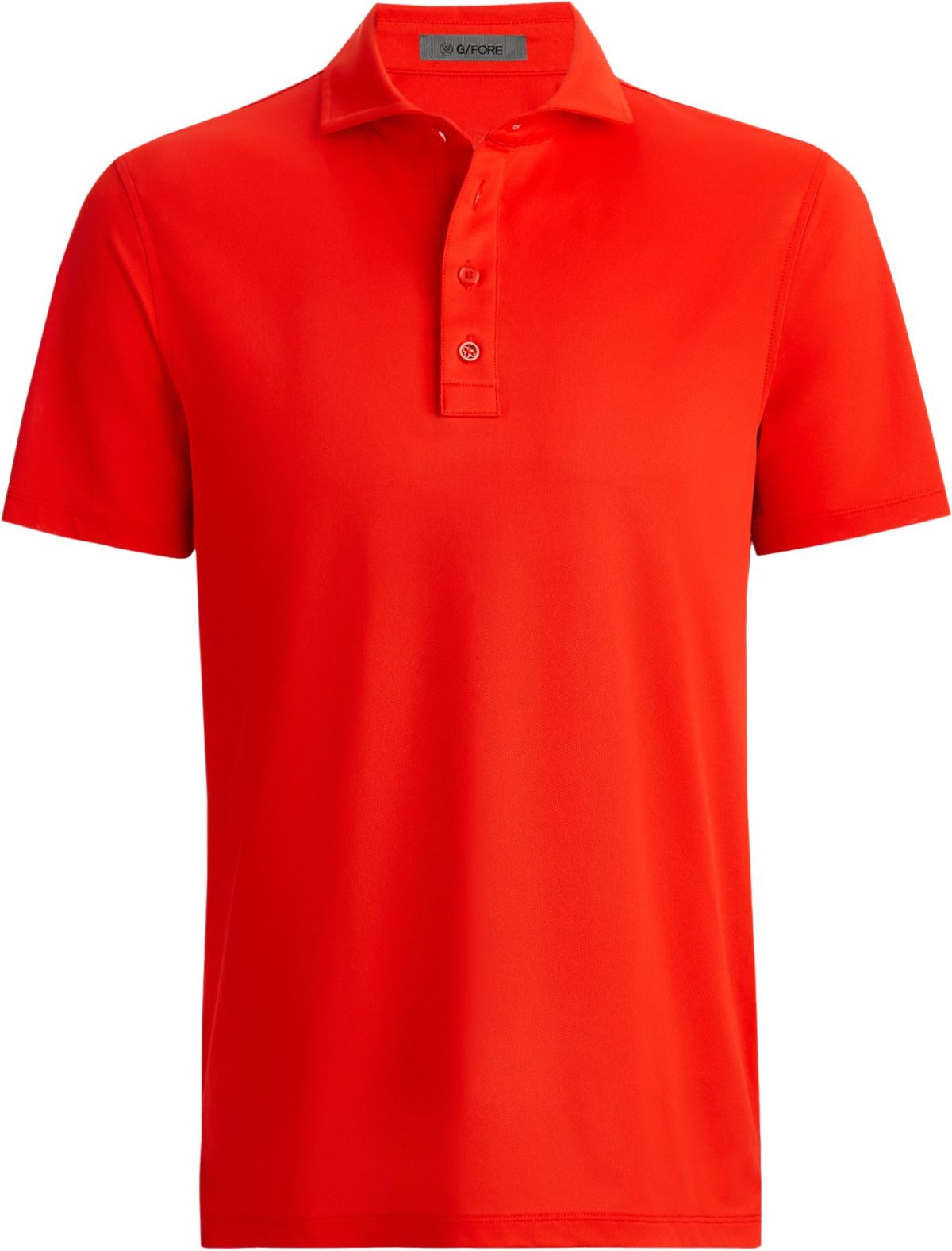 G/FORE Rib Gusset Tech Pique Men's Golf Polo - Red, Size: Medium