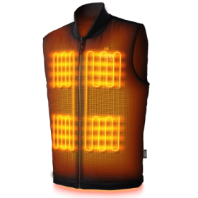 Gobi Heat Ibex Heated Workwear Vest for Men - Onyx - 4XL