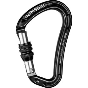 Grivel Nims Wide K18N Screw Gate Carabiner Black, One Size