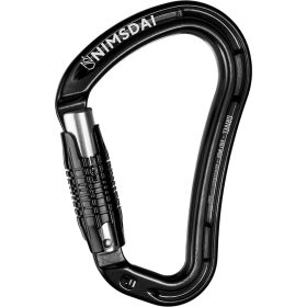 Grivel Nims Wide K18T Twist Lock Carabiner Black, One Size