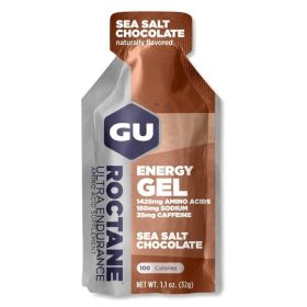 Gu Sports | Roctane Ultra Endurance Gel - 24 Pack Sea Salt Chocolate, 24 Ct