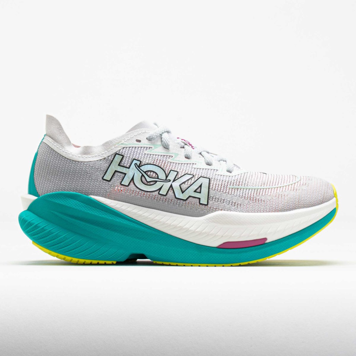 HOKA Mach X 2 Women's Running Shoes Frost/Electric Aqua