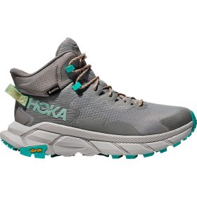 HOKA Trail Code GTX Hiking Boot - Men's Galactic Grey/Electric Aqua, 10.0