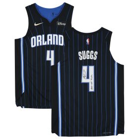 Jalen Suggs Orlando Magic Autographed Nike 2021-22 Authentic #4 Jersey with "2021 #5 Pick" Inscription