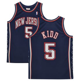 Jason Kidd New Jersey Nets Autographed Mitchell & Ness Navy 2006-07 Hardwood Classic Swingman Replica Jersey