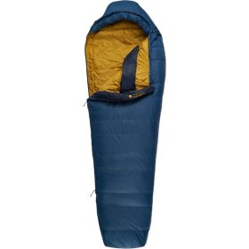 Kelty Cosmic 20 Sleeping Bag: 20F Down Dark Blue/Pageant Blue/Olive Oil, Short/Right Zip