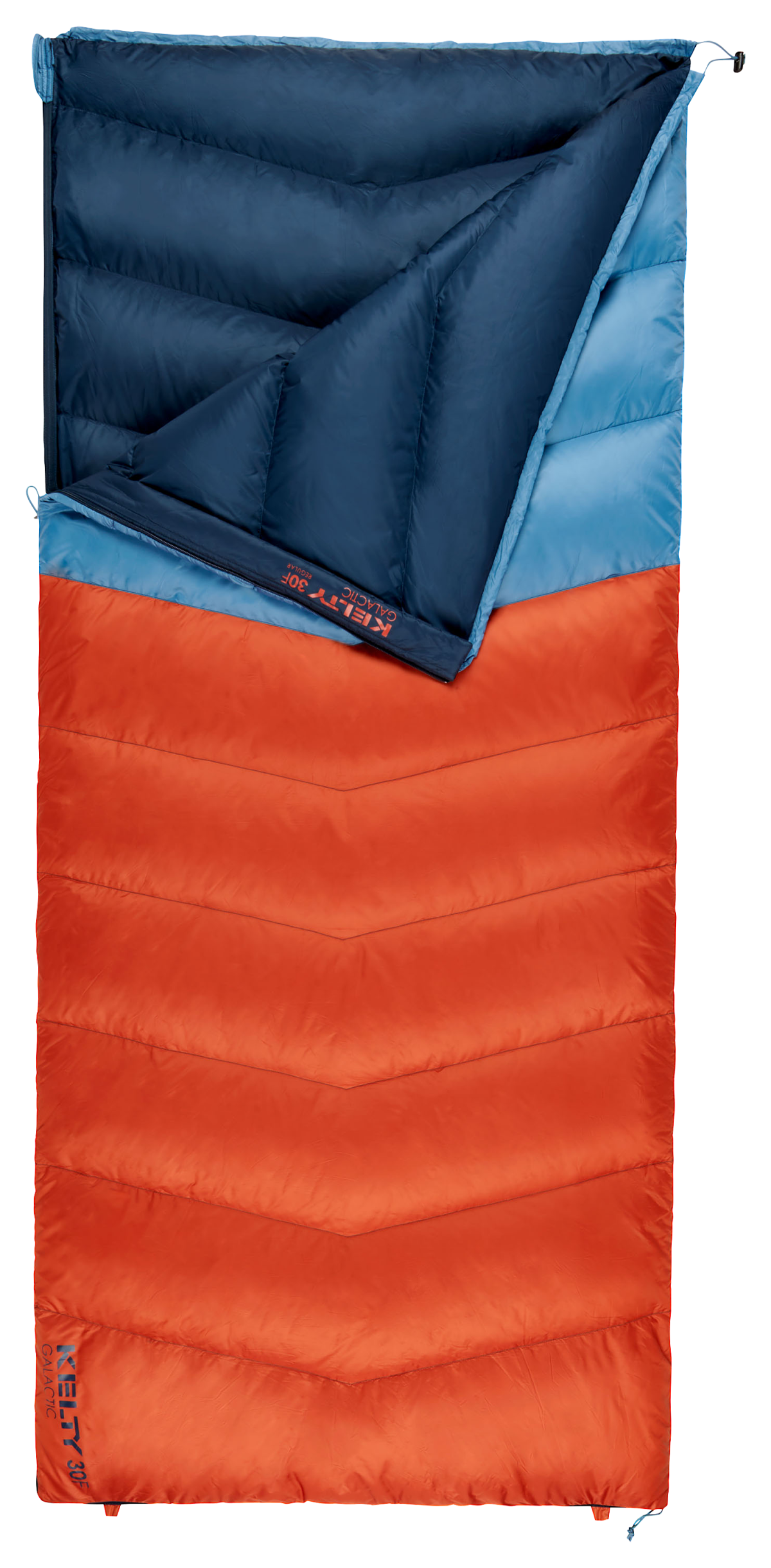 Kelty Galactic 30° Down-Filled Sleeping Bag - Aegean Blue/Rooibos Tea