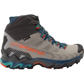 La Sportiva Ultra Raptor II Mid Leather GTX Hiking Boot - Women's Grey/Cherry Tomato, 36.0