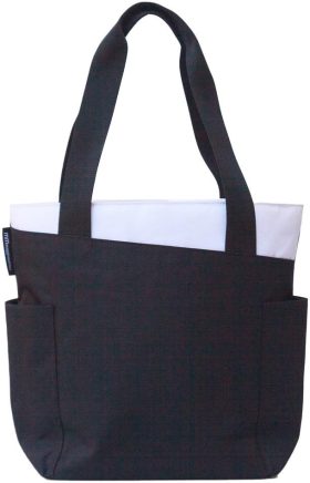 Maggie Mather Pickleball Paddle & Tennis Racquet Tote (Black/Sea Salt Block)