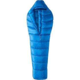 Marmot Bantamweight 15 Sleeping Bag: 15F Down Dark Azure/Clear Blue, Short/Chest Zip