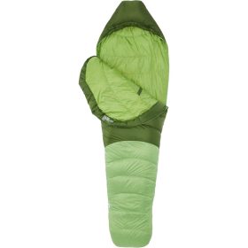 Marmot Hydrogen Sleeping Bag: 30F Down Foliage/Kiwi, Reg/Left Zip