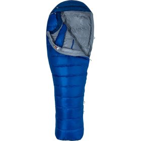 Marmot Micron 15 Sleeping Bag: 15F Down Surf/Arctic Navy, Long/Left Zip