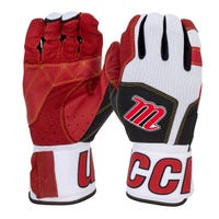 Marucci Blacksmith Men's Batting Gloves - 2025 Model in Red/Black Size Medium