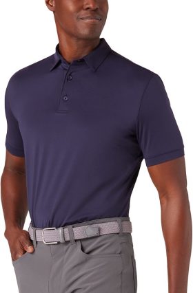 Mizzen+Main Versa Men's Golf Polo - Navy Solid - Blue, Size: X-Large - Classic