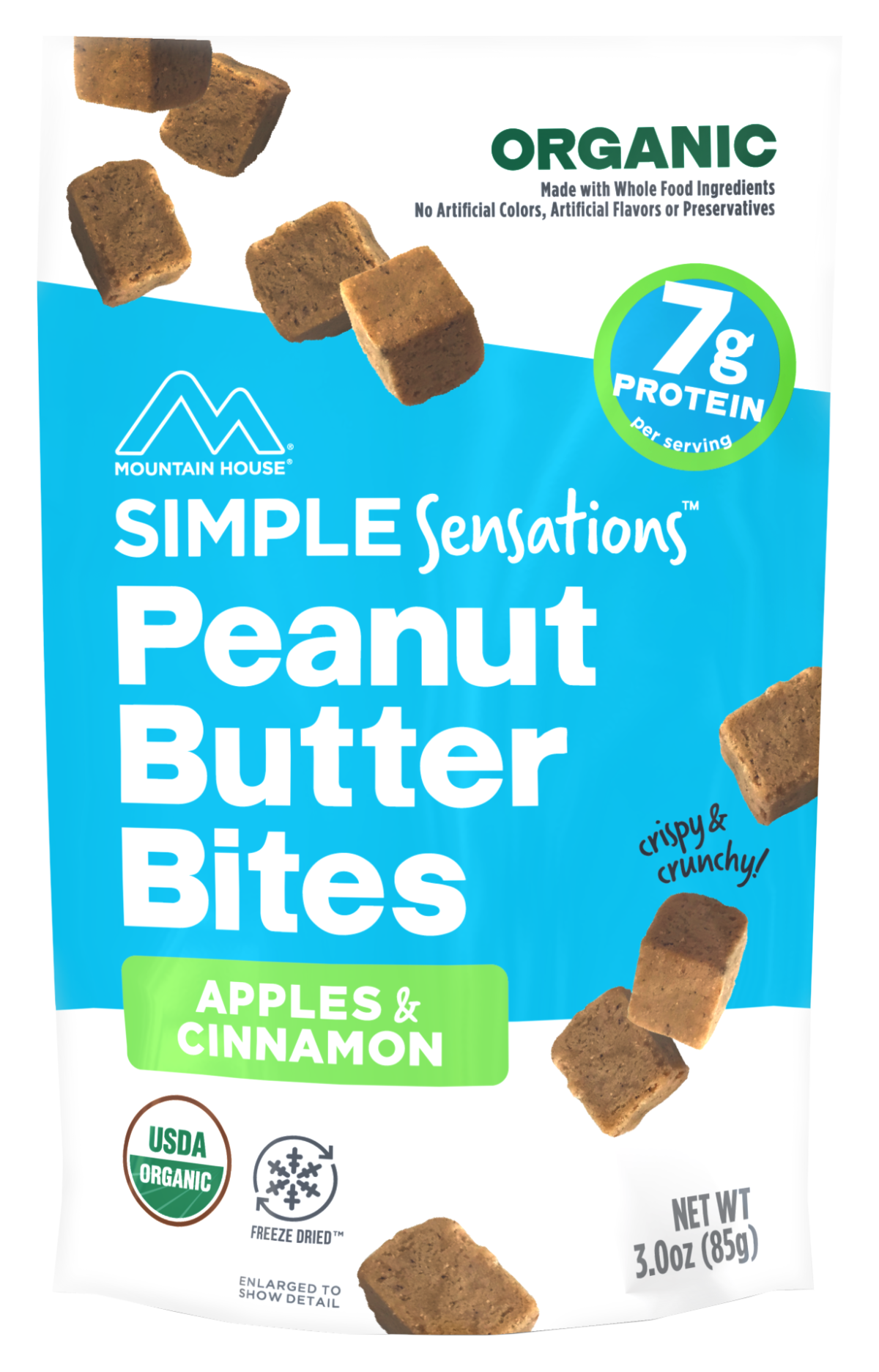 Mountain House Simple Sensations Organic Apples and Cinnamon Peanut Butter Bites