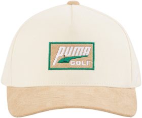 PUMA Suede Contrast Snapback Men's Golf Hat - Khaki, Size: One Size