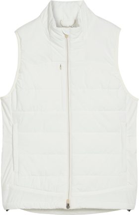 PUMA Women Kyley Quilted Golf Vest - White, Size: Small