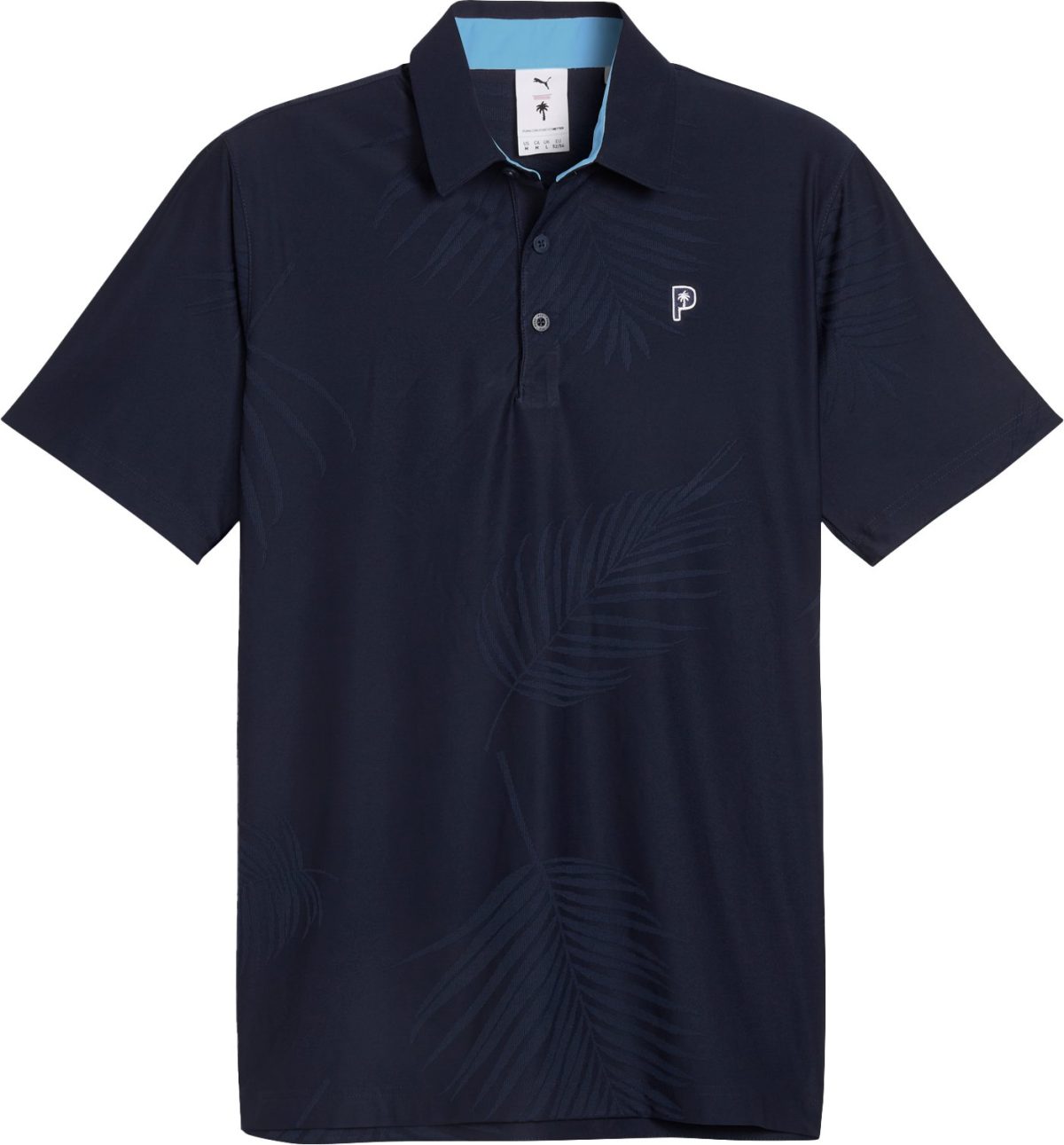 PUMA x PTC Jacquard Men's Golf Polo - Blue, Size: Large