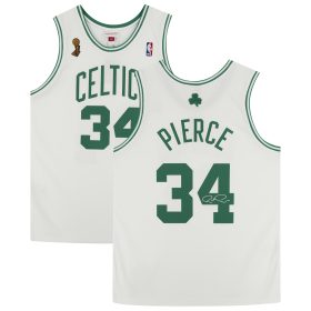 Paul Pierce Boston Celtics Autographed Mitchell & Ness 2007 - 2008 White Authentic Jersey