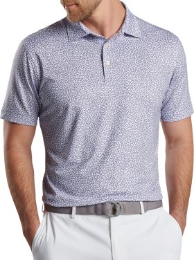 Peter Millar Mahi Mahi Performance Jersey Men's Golf Polo - White, Size: Small