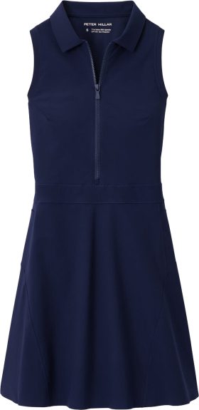 Peter Millar Womens High Stretch Swing Sleeveless Golf Dress - Blue, Size: Medium