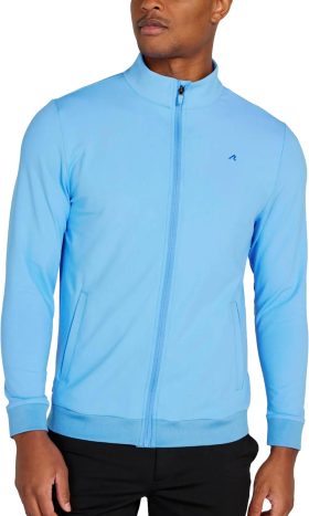 REDVANLY Wilder Men's Golf Jacket - Blue, Size: Medium