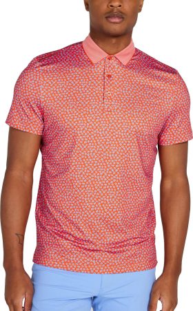 REDVANLY Windsor Men's Golf Polo - Red, Size: Medium