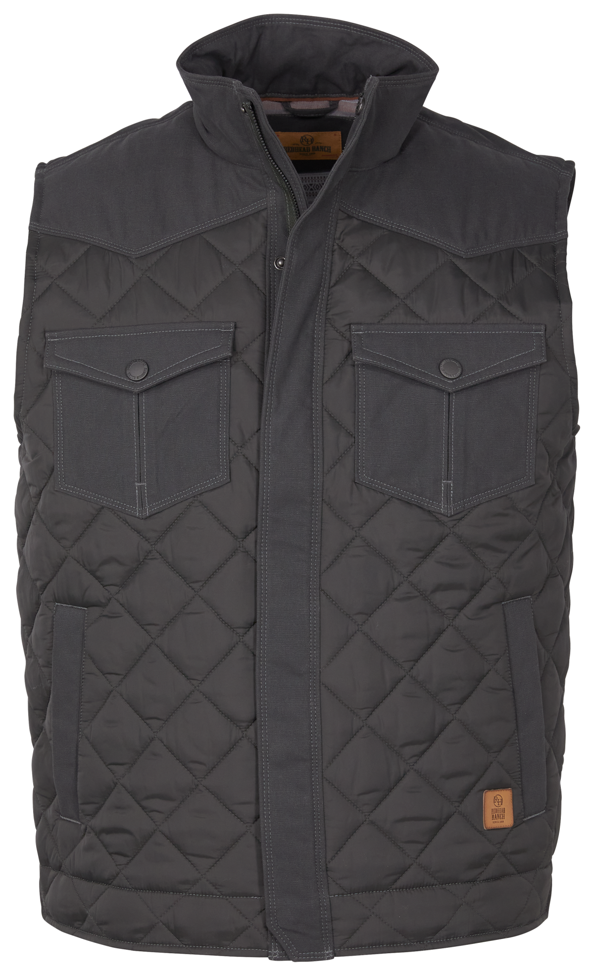 RedHead Ranch Wilsons Creek Quilted Vest for Men - Raven - 2XL