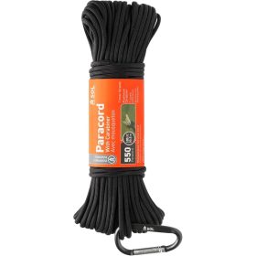 S.O.L Survive Outdoors Longer 550 Paracord + Carabiner One Color, 100ft