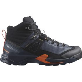 Salomon X Ultra Alpine Mid GORE-TEX Hiking Boot - Men's Blue Nights/Black/Red Orange, US 10.0/UK 9.5