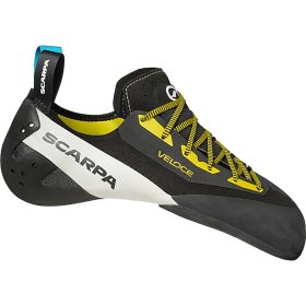 Scarpa Veloce L Climbing Shoe Black/Yellow, 39.0