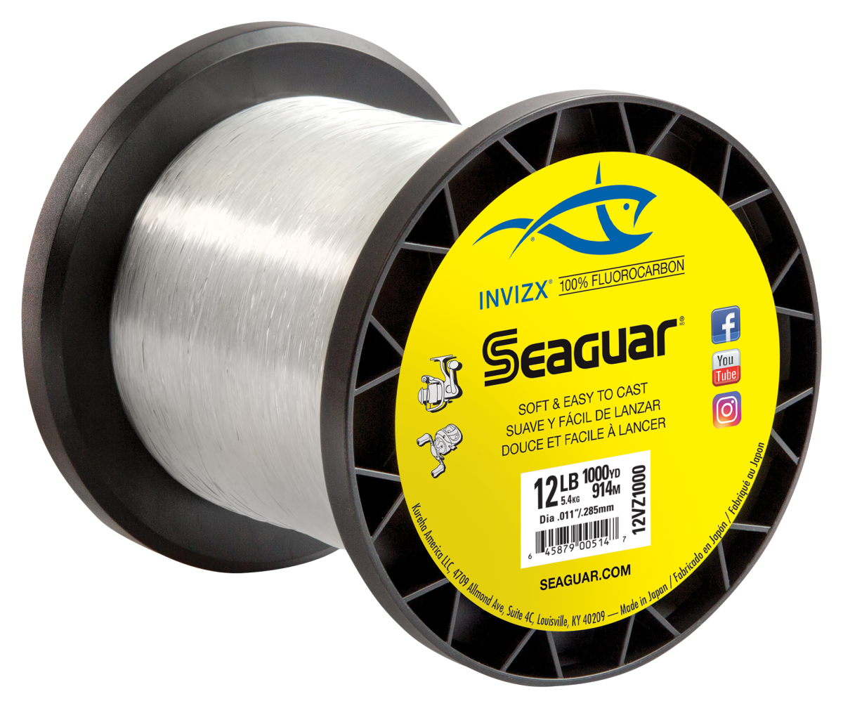 Seaguar INVIZX Fluorocarbon Fishing Line 1000 Yards