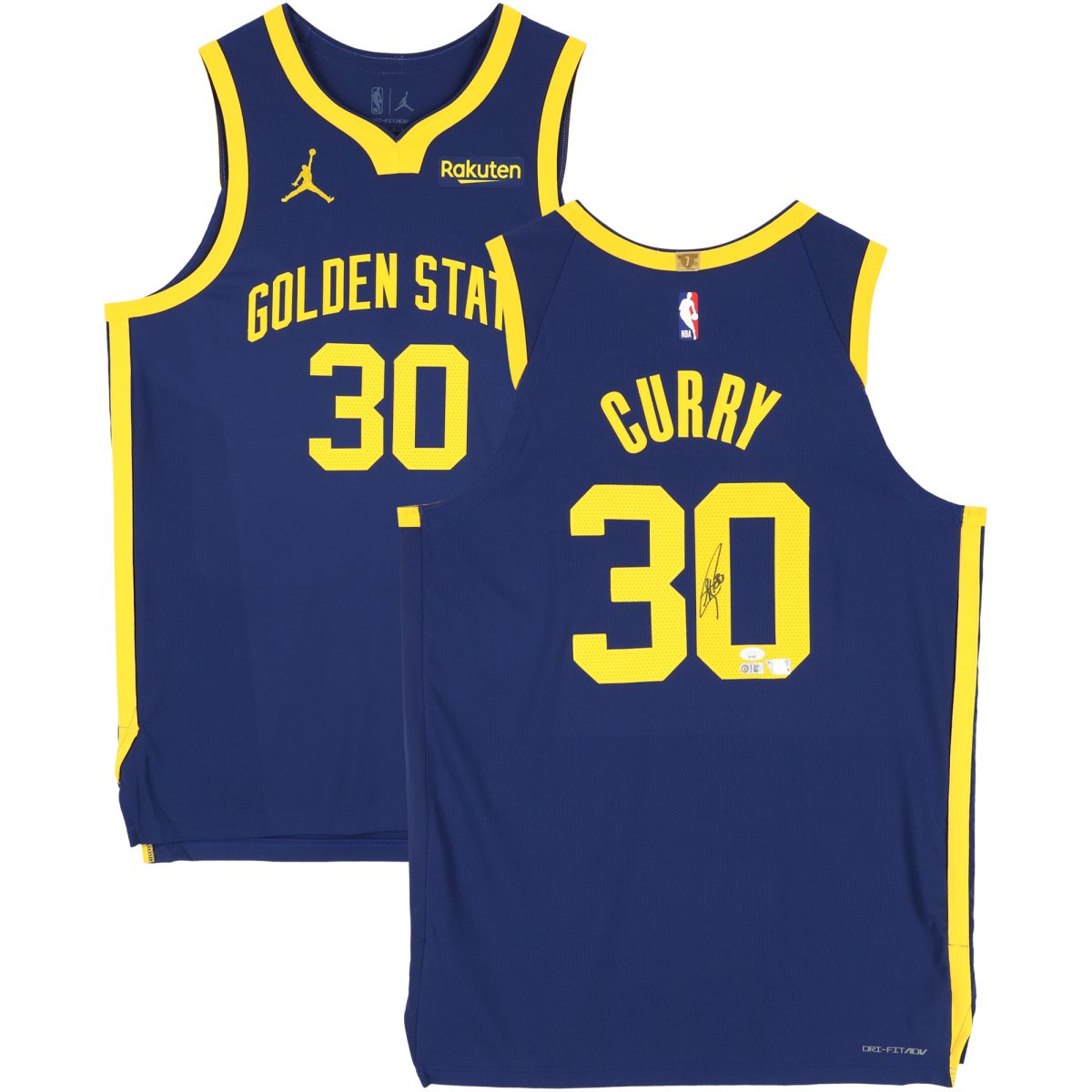 Stephen Curry Golden State Warriors Autographed Navy Jordan Brand 2022-23 Statement Edition Authentic Jersey - JSA