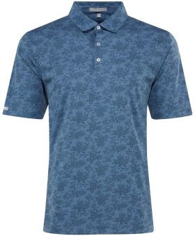 Straight Down Turtle Bay Men's Golf Polo - Blue, Size: Large