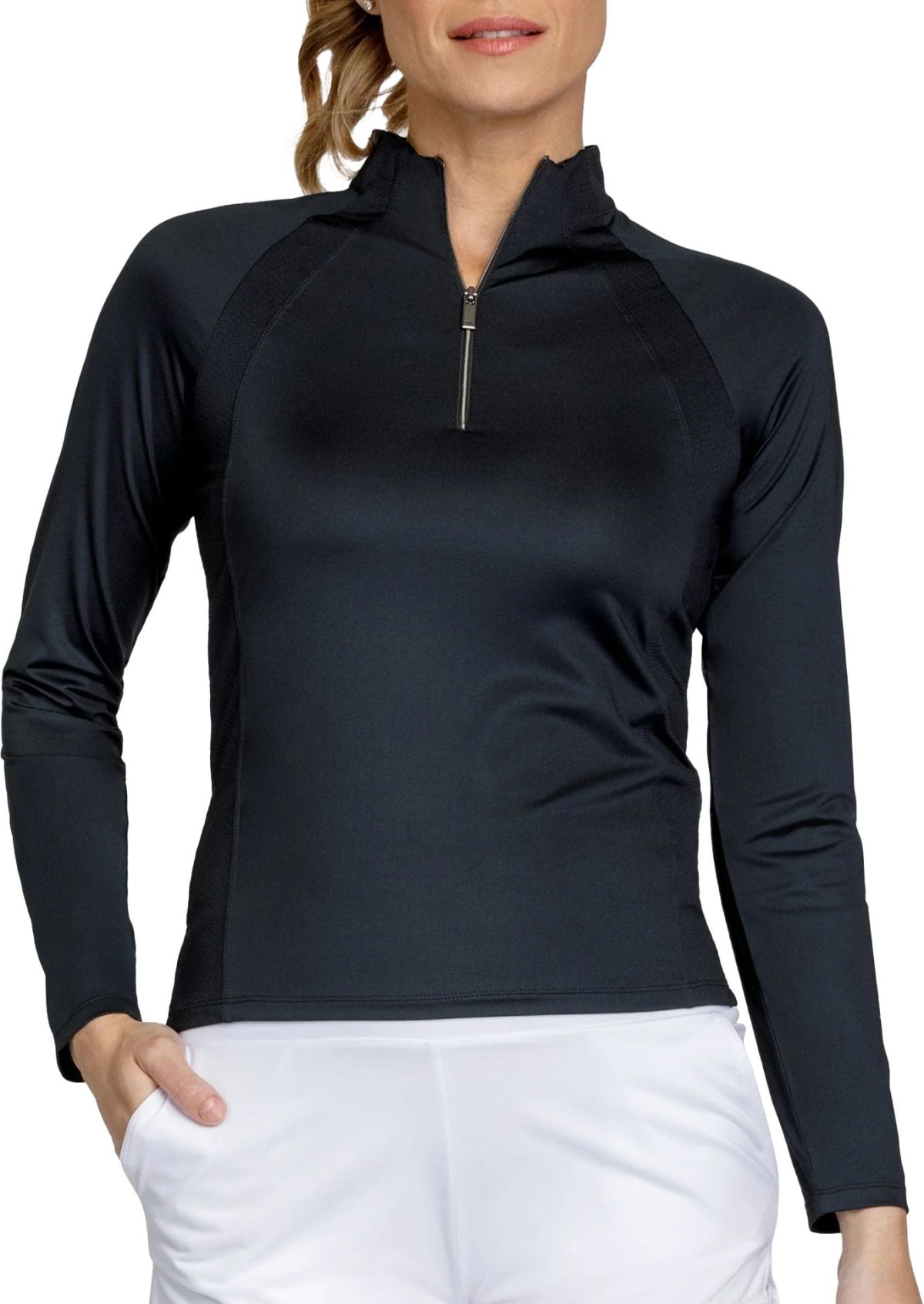 Tail Activewear Womens Imelda Long Sleeve Golf Top - Black, Size: Small