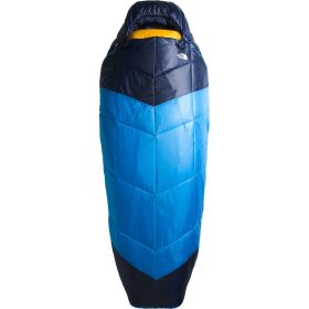 The North Face One Sleeping Bag: Down Super Sonic Blue/Arrowwood Yellow-NPF, Regular