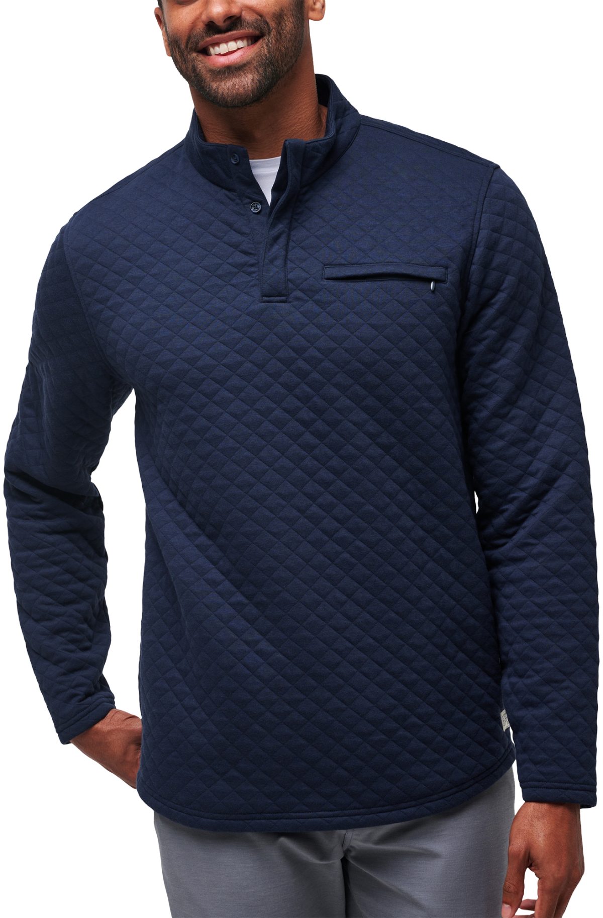 TravisMathew Transatlantic Men's Golf Pullover - Multicolor, Size: Small