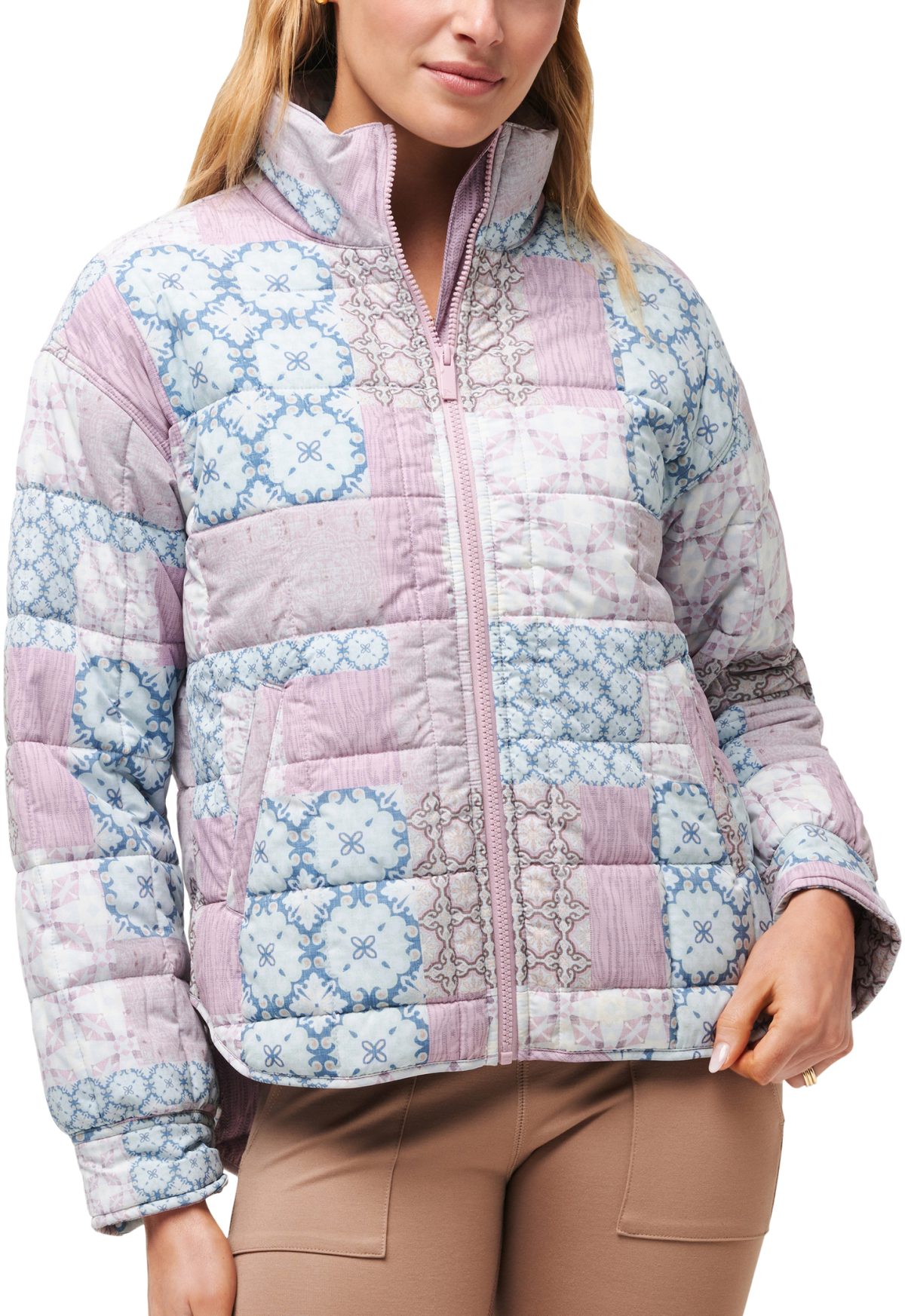 TravisMathew Womens Bold And Bloom Golf Jacket - Multicolor, Size: X-Small