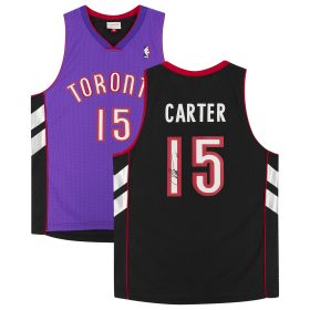 Vince Carter Purple Toronto Raptors Autographed Mitchell & Ness 1998-99 Replica Jersey