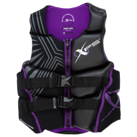 XPS Platinum Neoprene Segmented Life Jacket for Ladies - Black/Purple - L