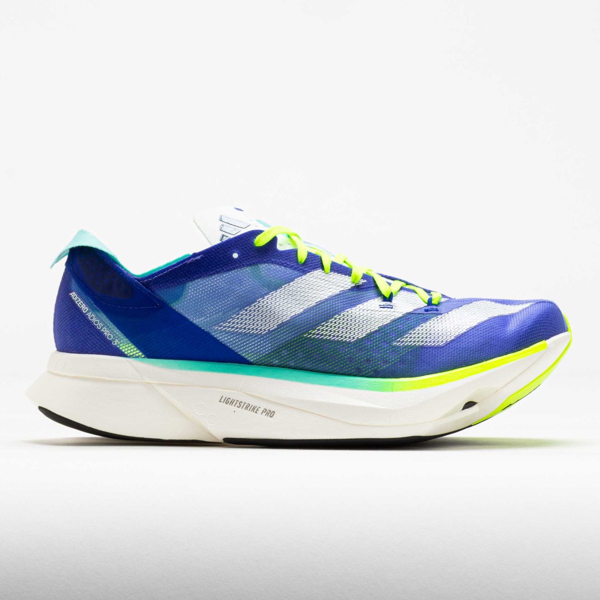 adidas Adizero Adios Pro 3 Men's Running Shoes Cobalt Blue/Zero Metallic/Lucid Lemon