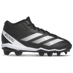 adidas Boys adidas Adizero Impact .2 Mid Jr - Boys' Grade School Football Shoes Core Black/White/Core Black Size 6.0